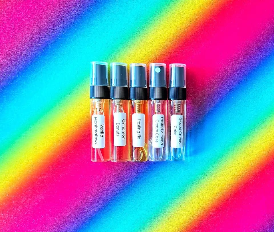 Sample Spritz 5 ml spray samples of Wearable Gourmand gourmand perfume
