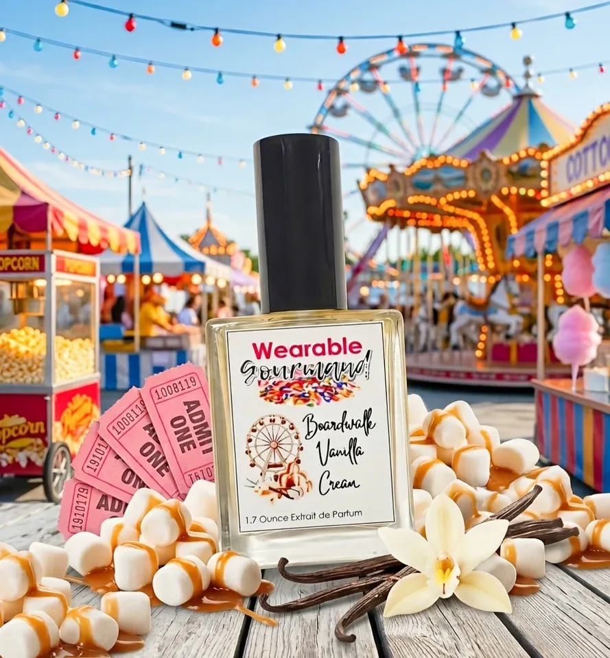 Boardwalk Vanilla Cream perfume bottle by Wearable Gourmand