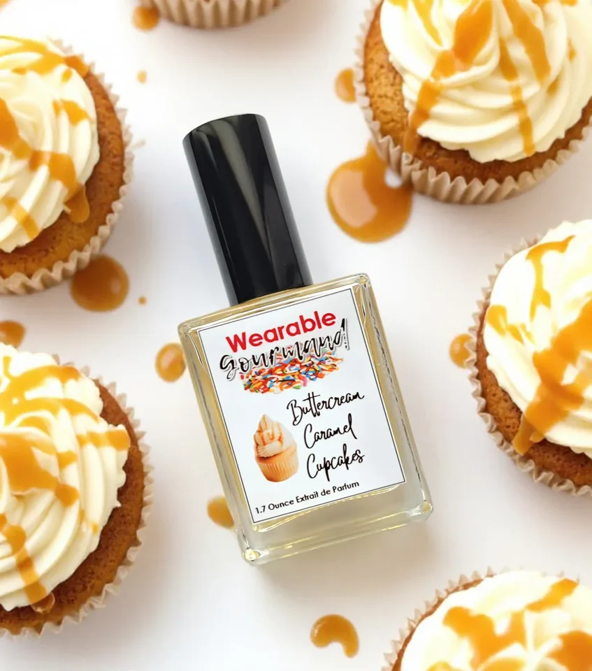 Buttercream Caramel Cupcakes perfume bottle by Wearable Gourmand