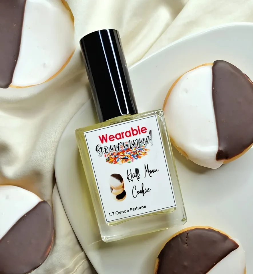 Half Moon Cookie perfume bottle by Wearable Gourmand