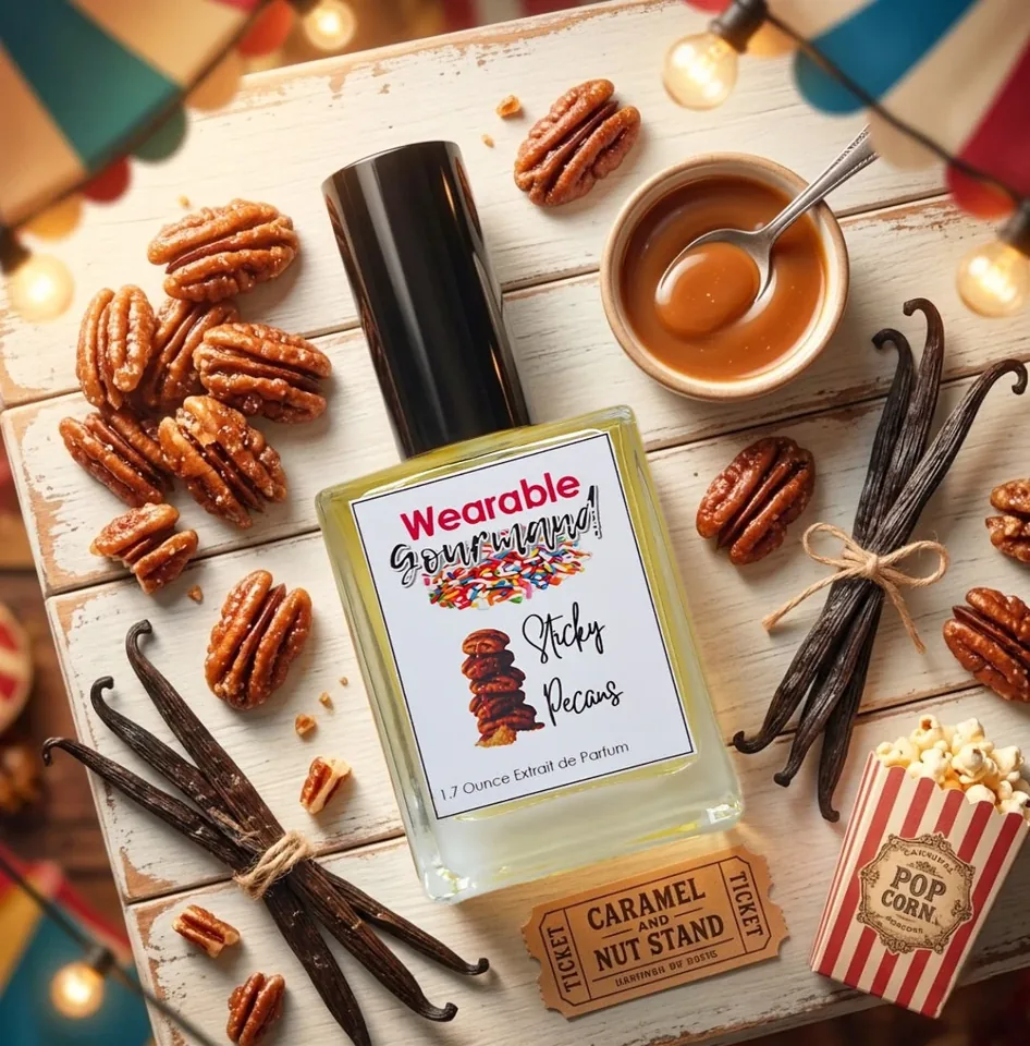 Sticky Pecans perfume bottle by Wearable Gourmand