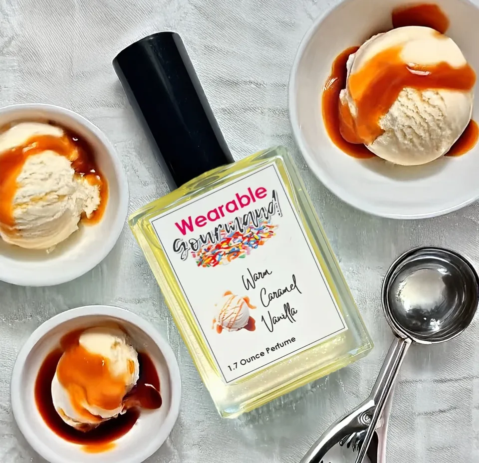 Warm Caramel Vanilla perfume bottle by Wearable Gourmand